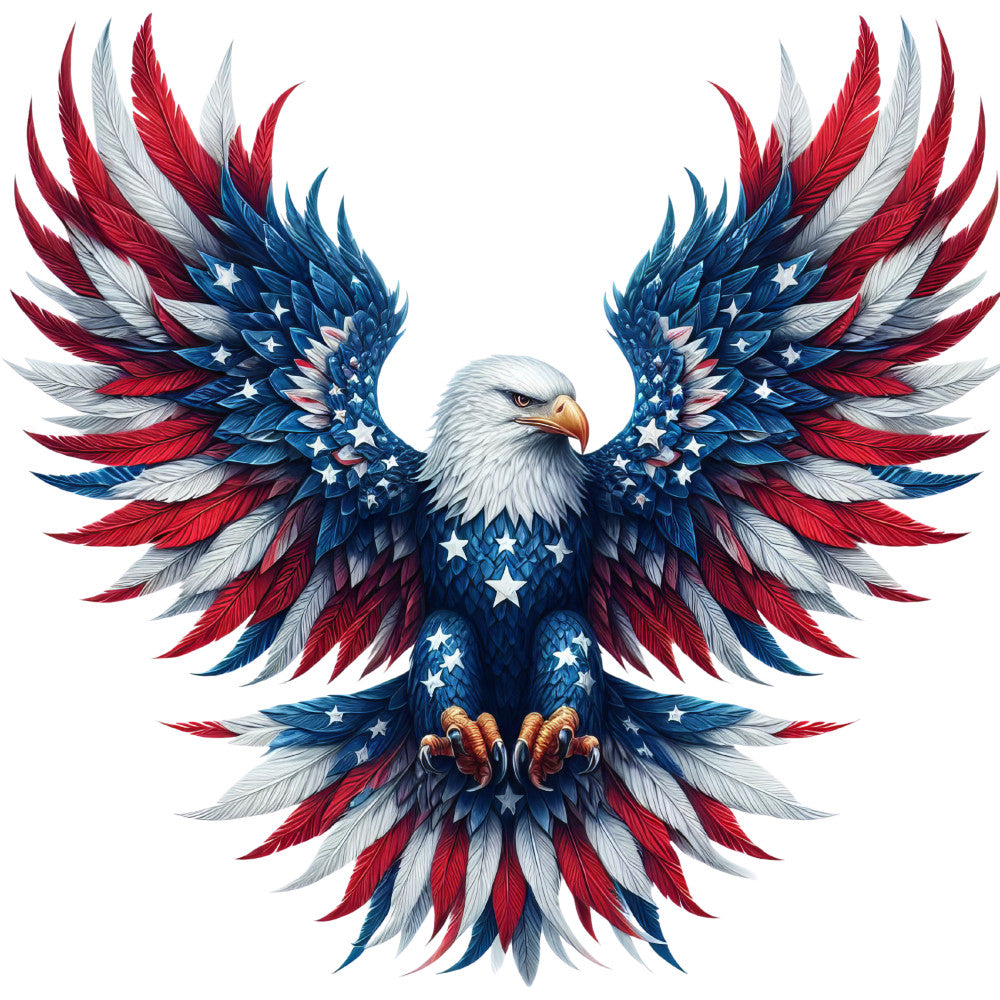 Patriotic Eagle Fabric Panel 9